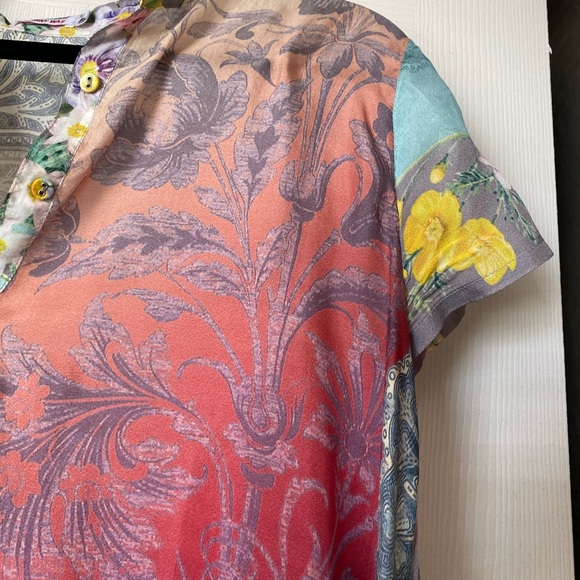 Johnny Was Silk Blouse - Picture 4 of 8